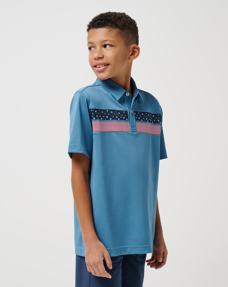 Performance Pique Patriot Youth Polo