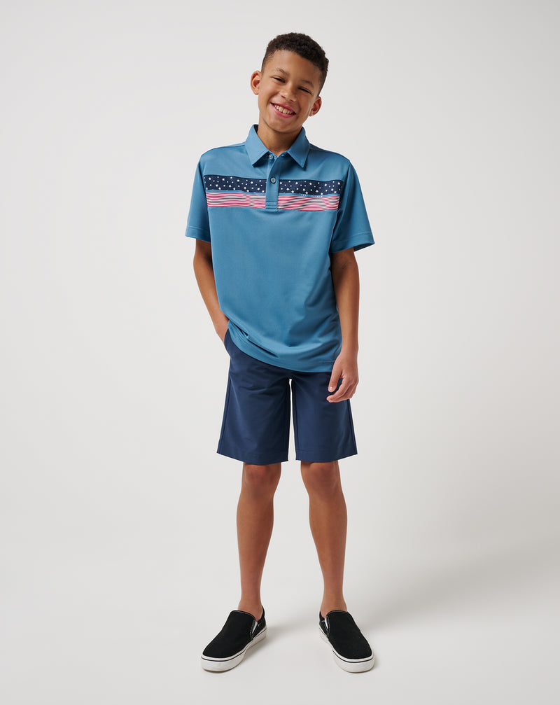 Performance Pique Patriot Youth Polo
