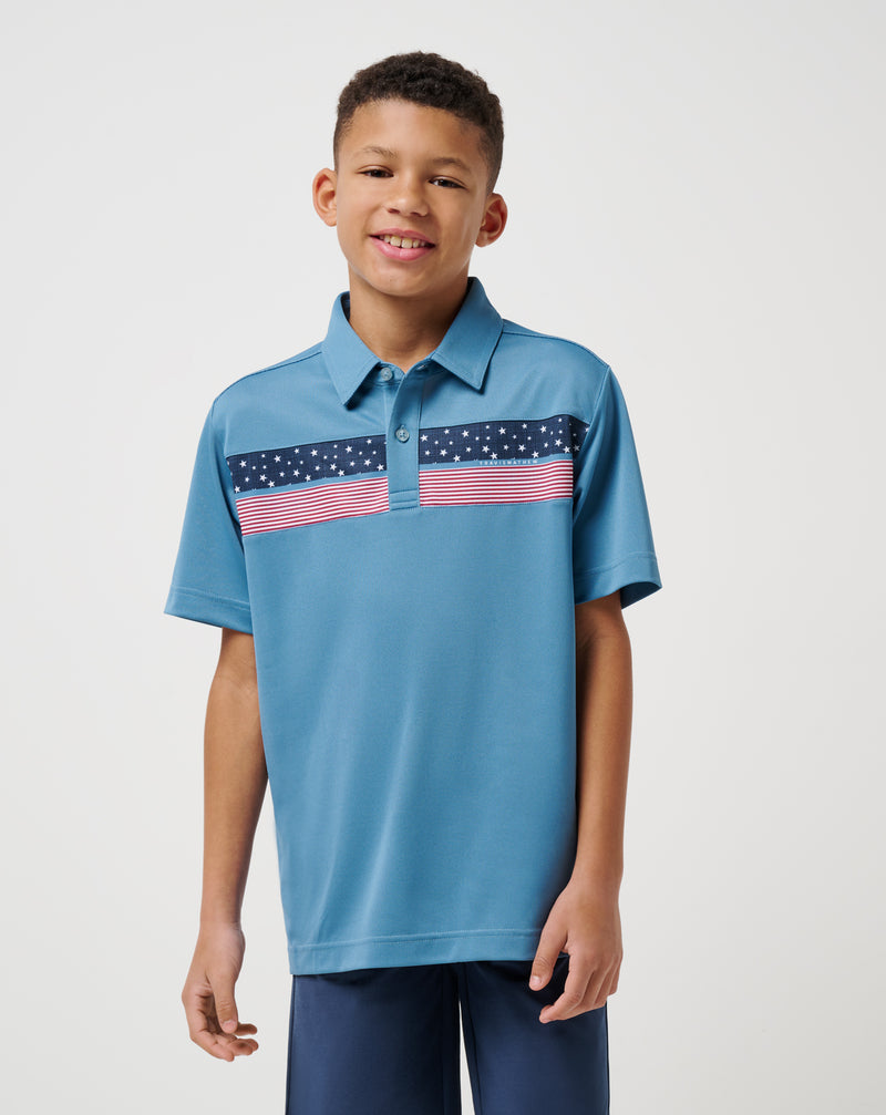 Performance Pique Patriot Youth Polo