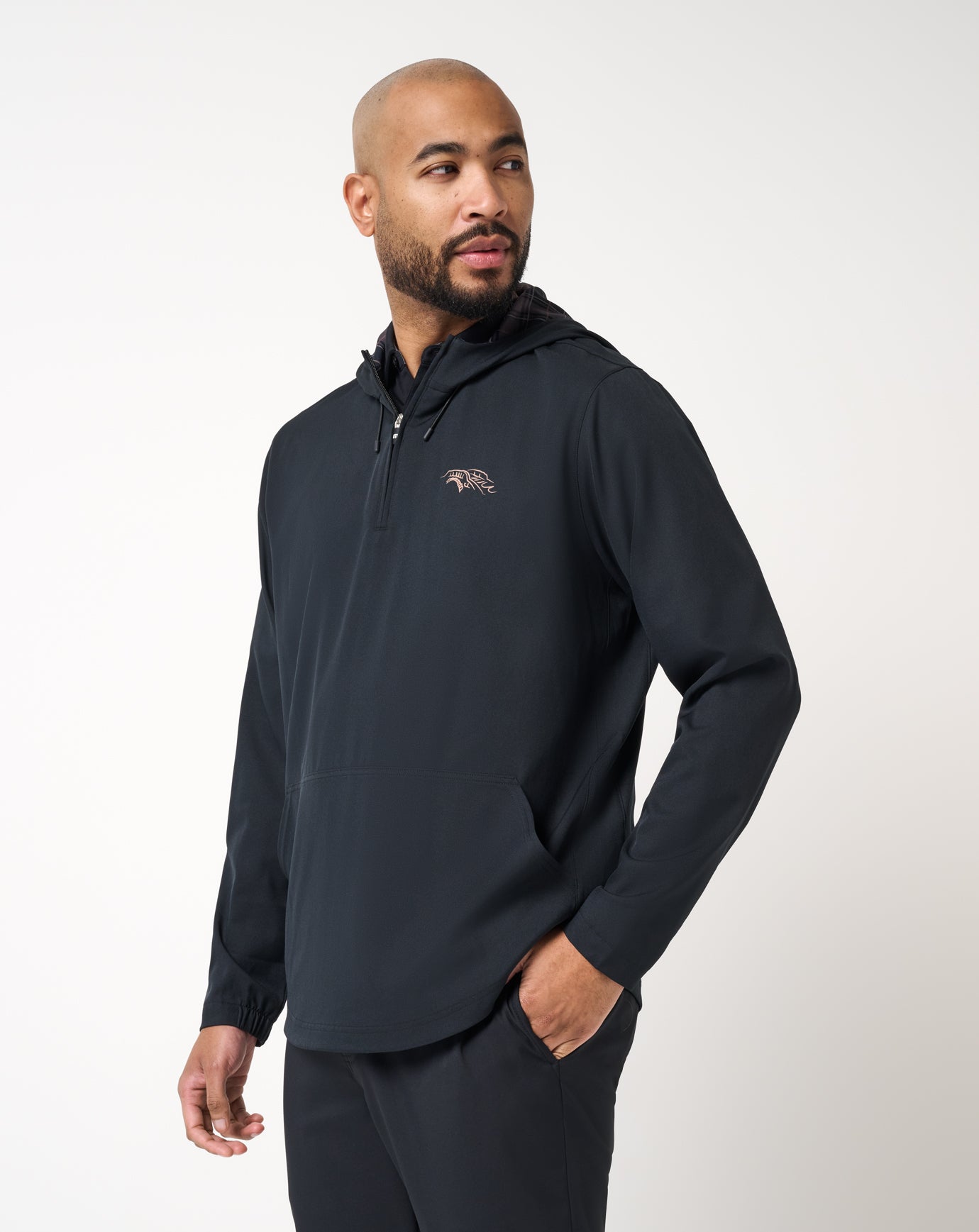 St Andrews Sevens Highland Hooded Quarter Zip ∣ TravisMathew