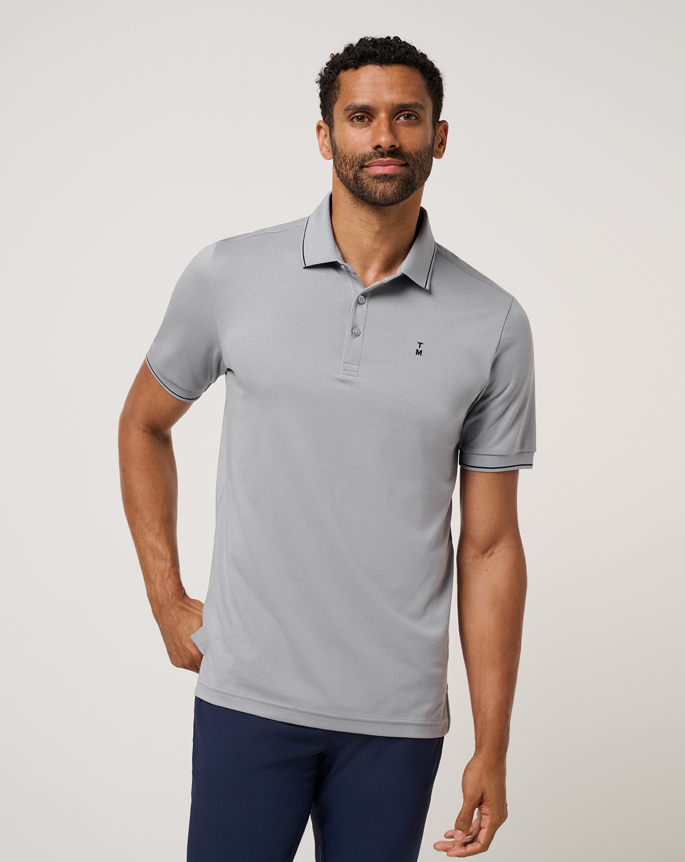 Transport X CLUBHAUS Laurel Polo グレーSサイズ Happier Hour Polo ∣ TravisMathew