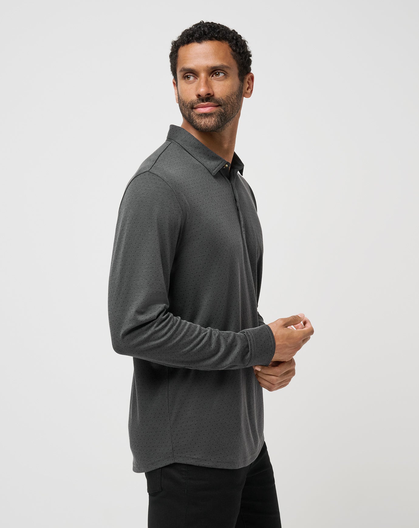 Handsome Town Long Sleeve Polo image 2