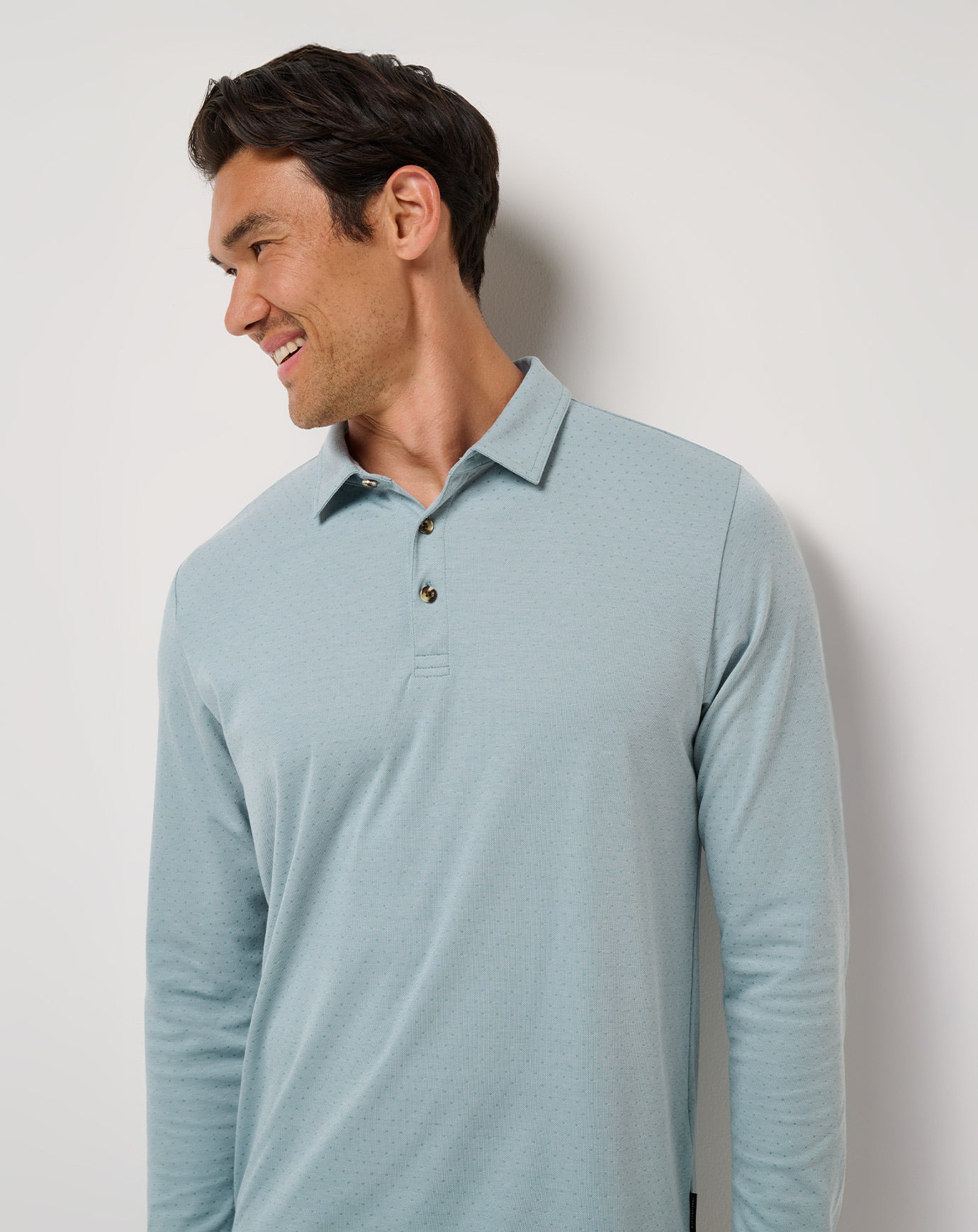 Handsome Town Long Sleeve Polo