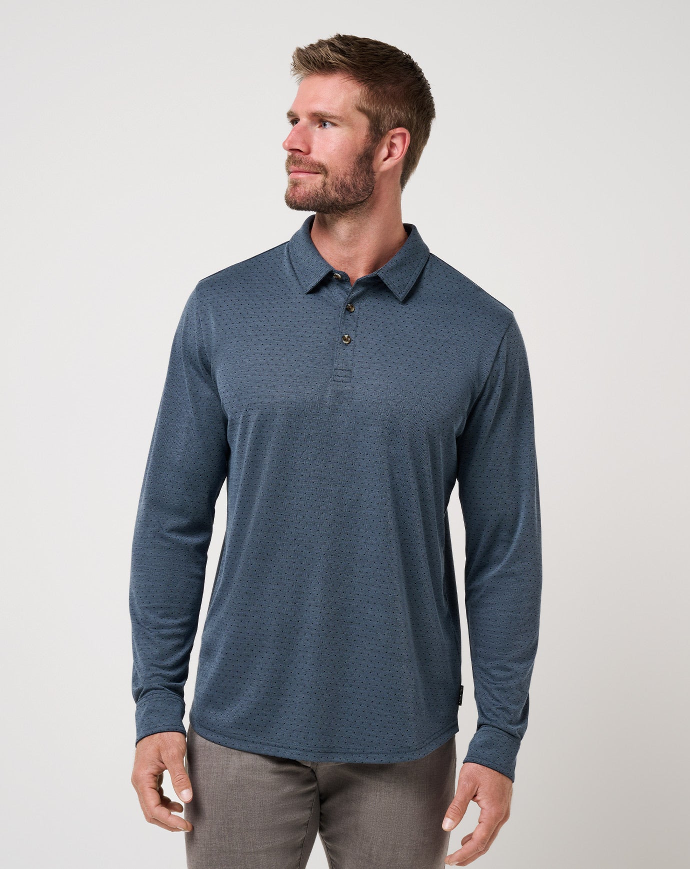Handsome Town Long Sleeve Polo