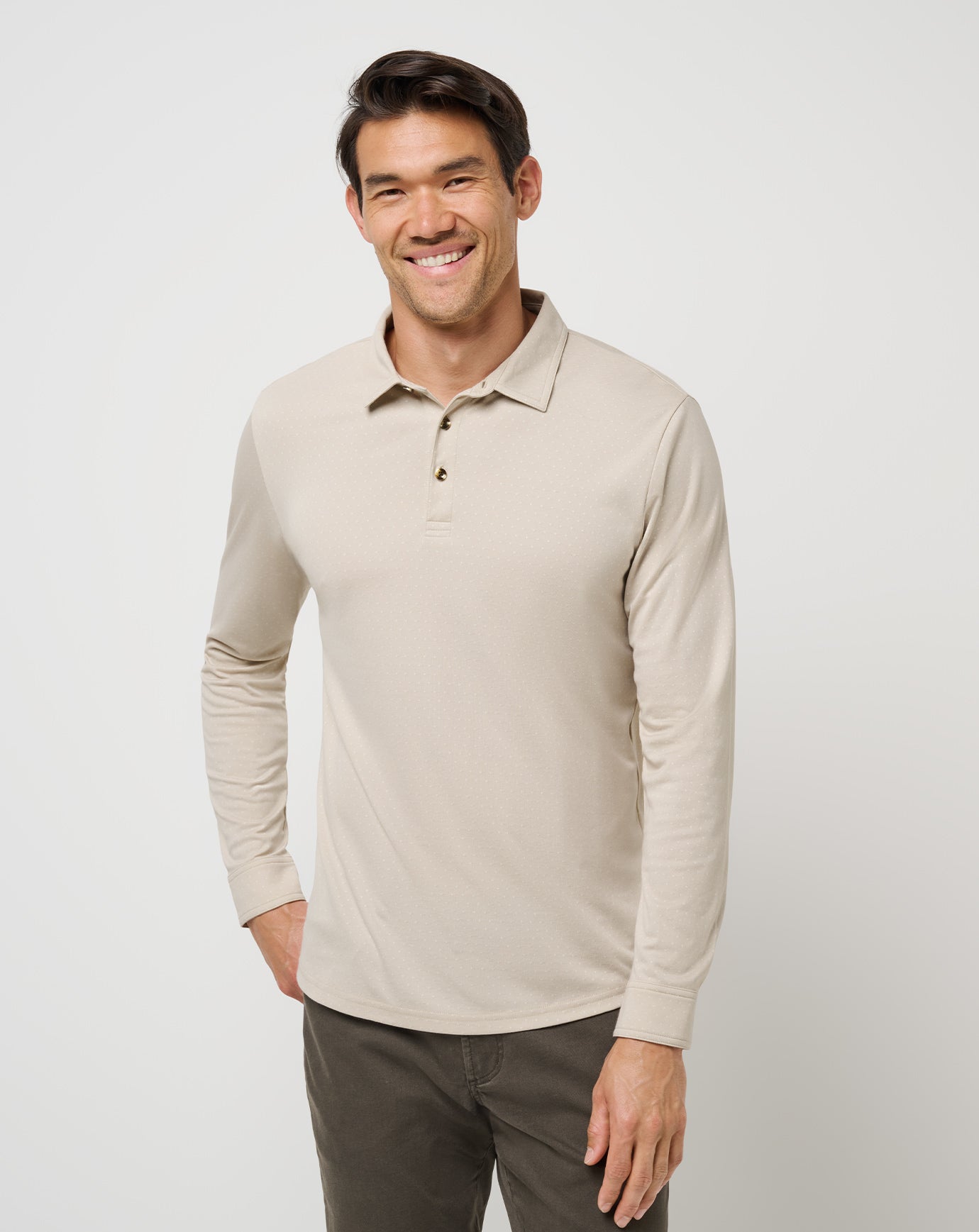 Handsome Town Long Sleeve Polo