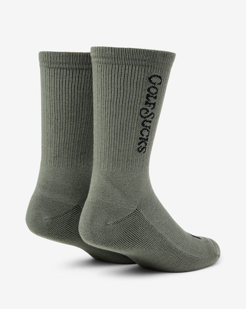 Golf Sucks Crew Sock