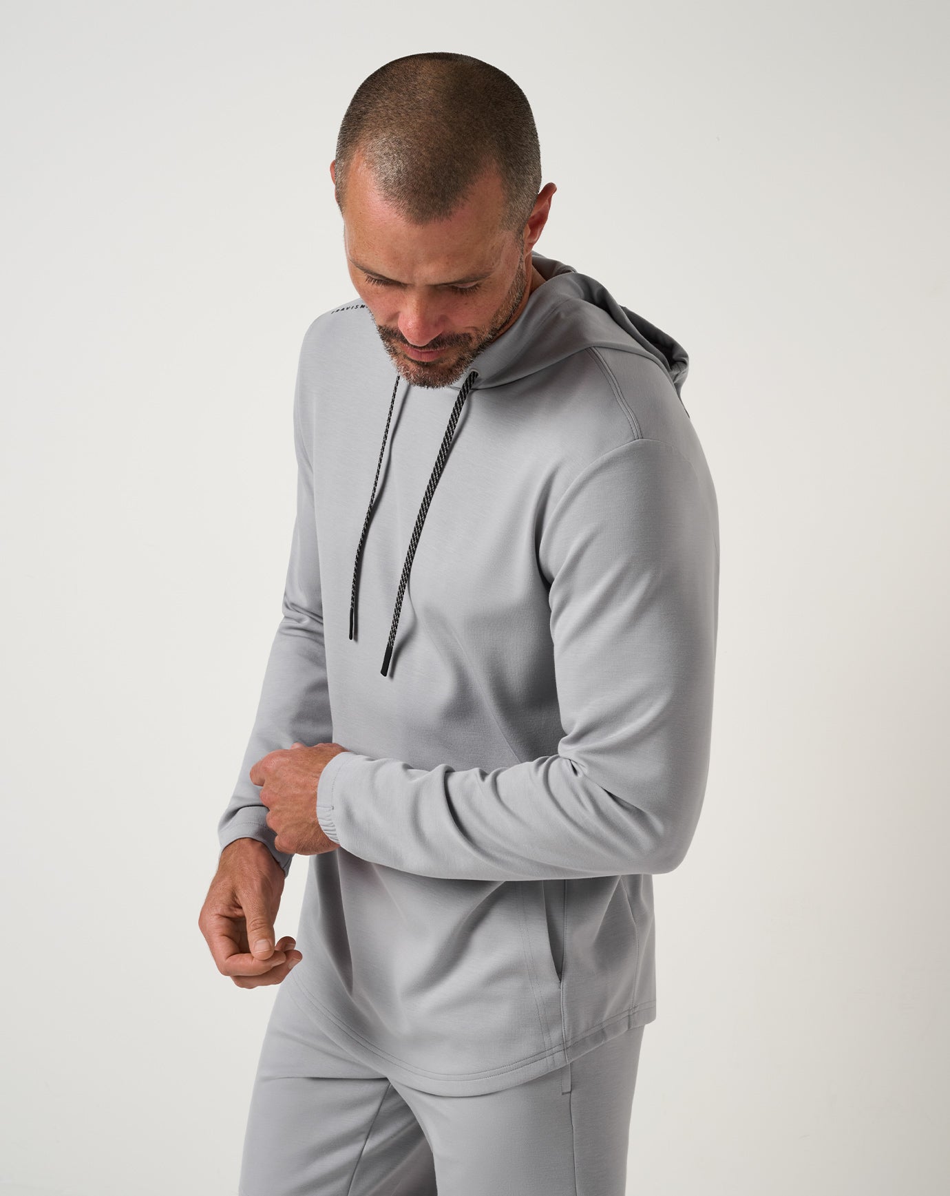 CARDBOARD EMBLEM PT HOODIE ゴルフウェア　グレー　L Fibercloud Hoodie ∣ TravisMathew