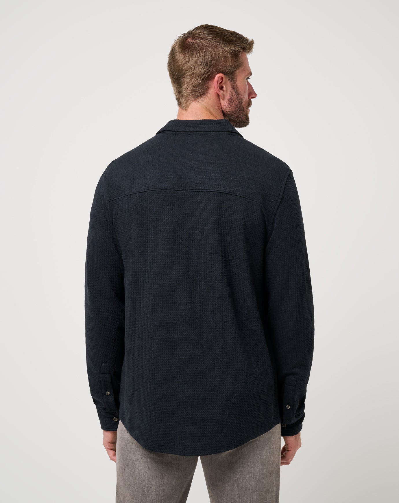 Cloud Waffle Button-Up