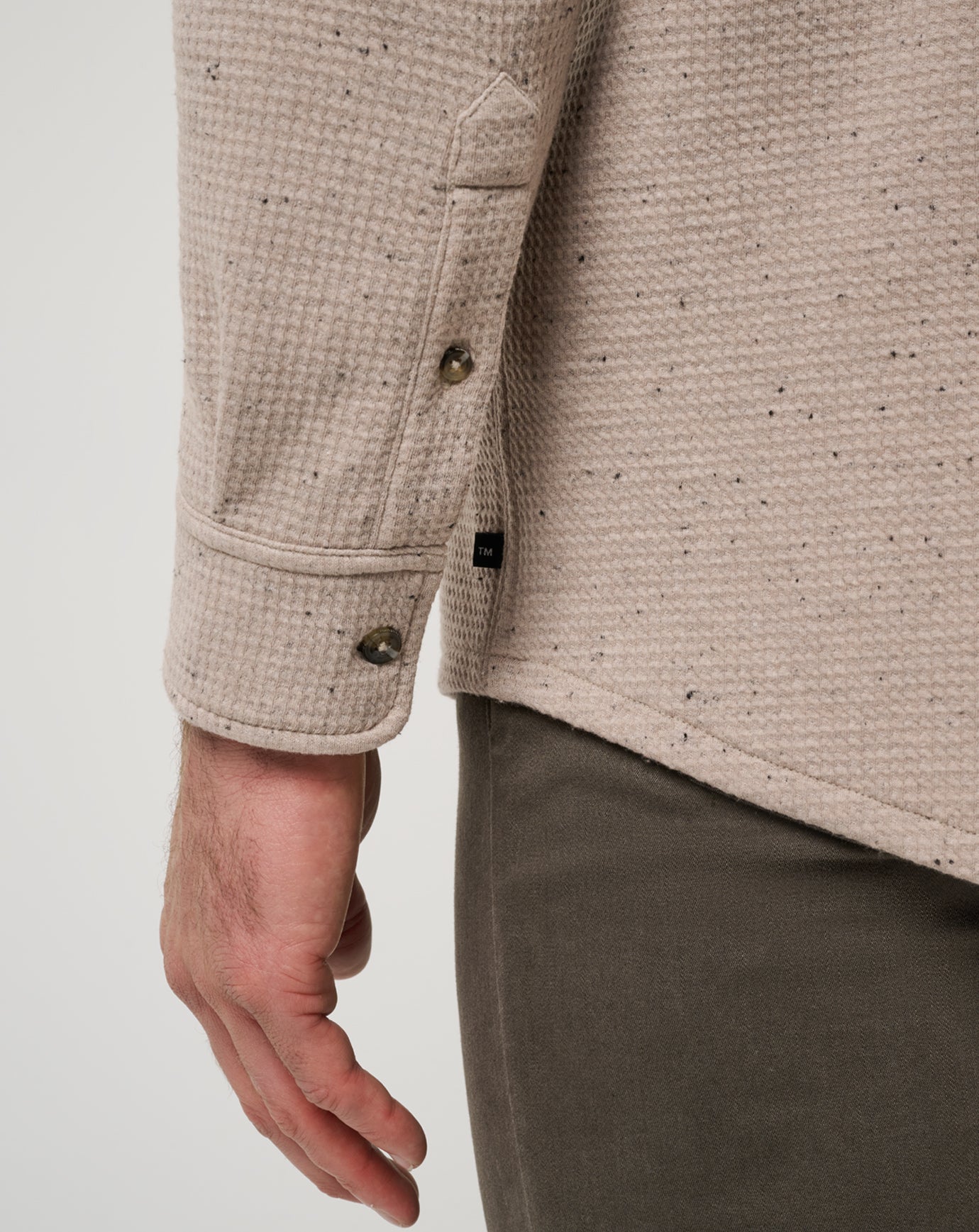 Cloud Waffle Button-Up