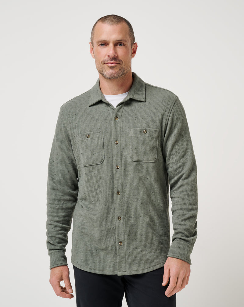 Cloud Waffle Shirt Jacket
