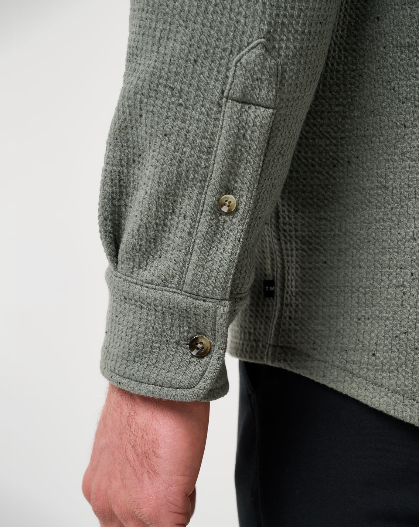 Cloud Waffle Button-Up