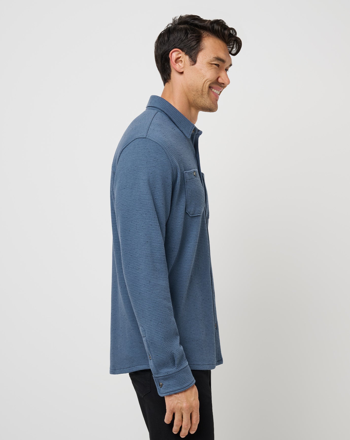 Cloud Waffle Button-Up