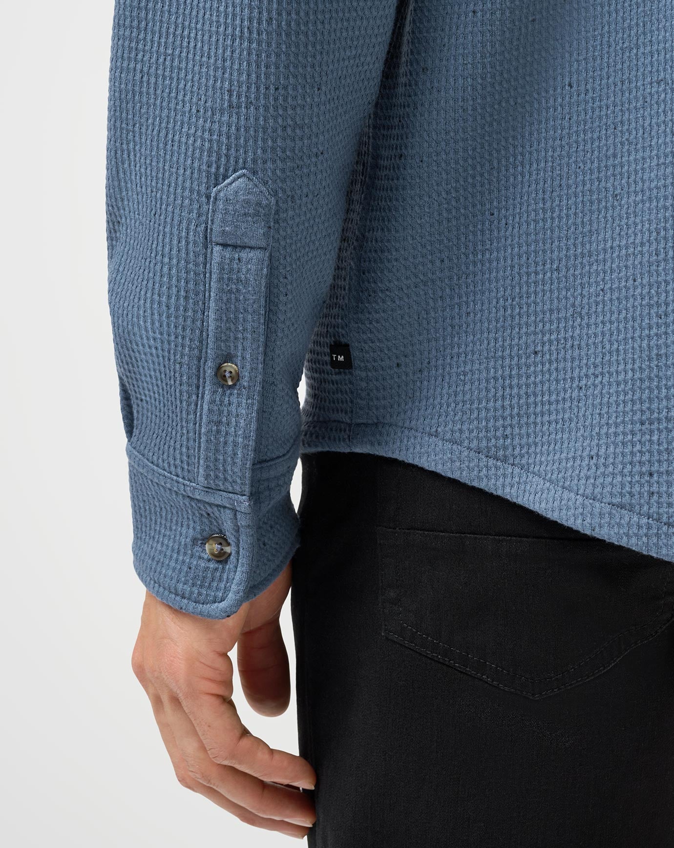 Cloud Waffle Button-Up
