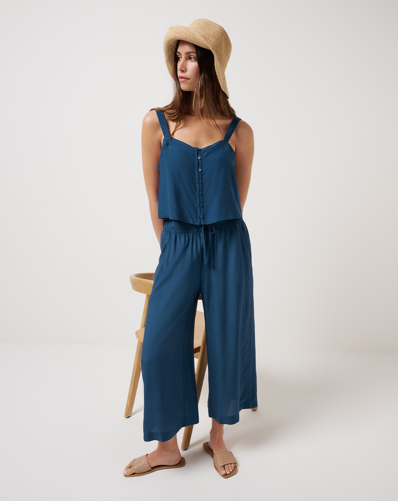 Savanna Cropped Wide Leg Pant image 9