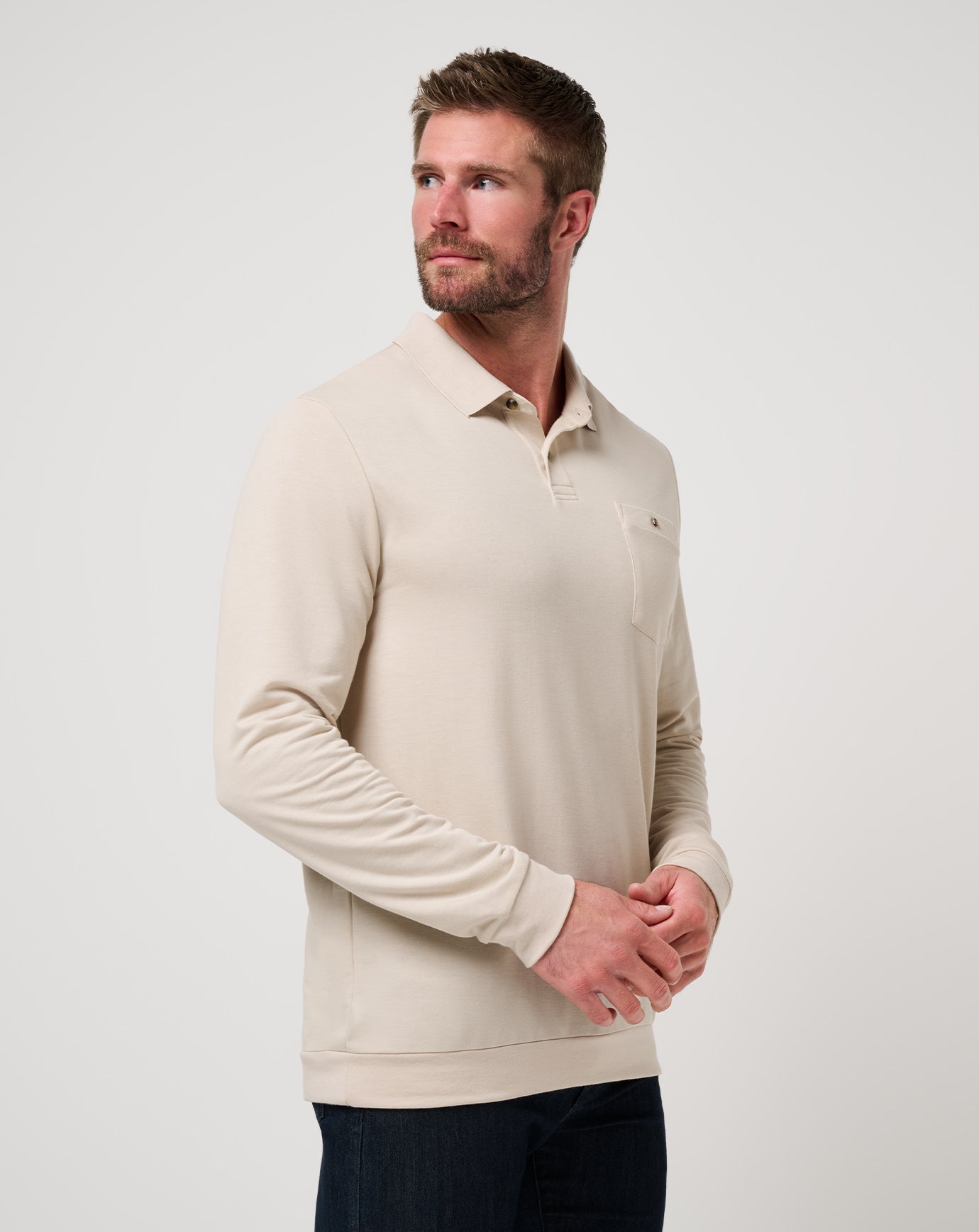 December First Long Sleeve Polo