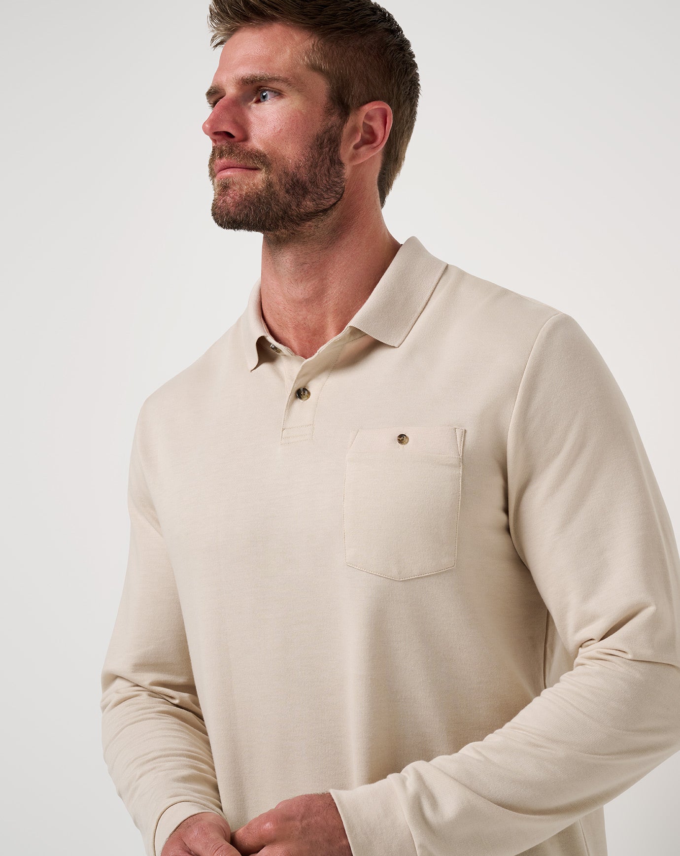 December First Long Sleeve Polo