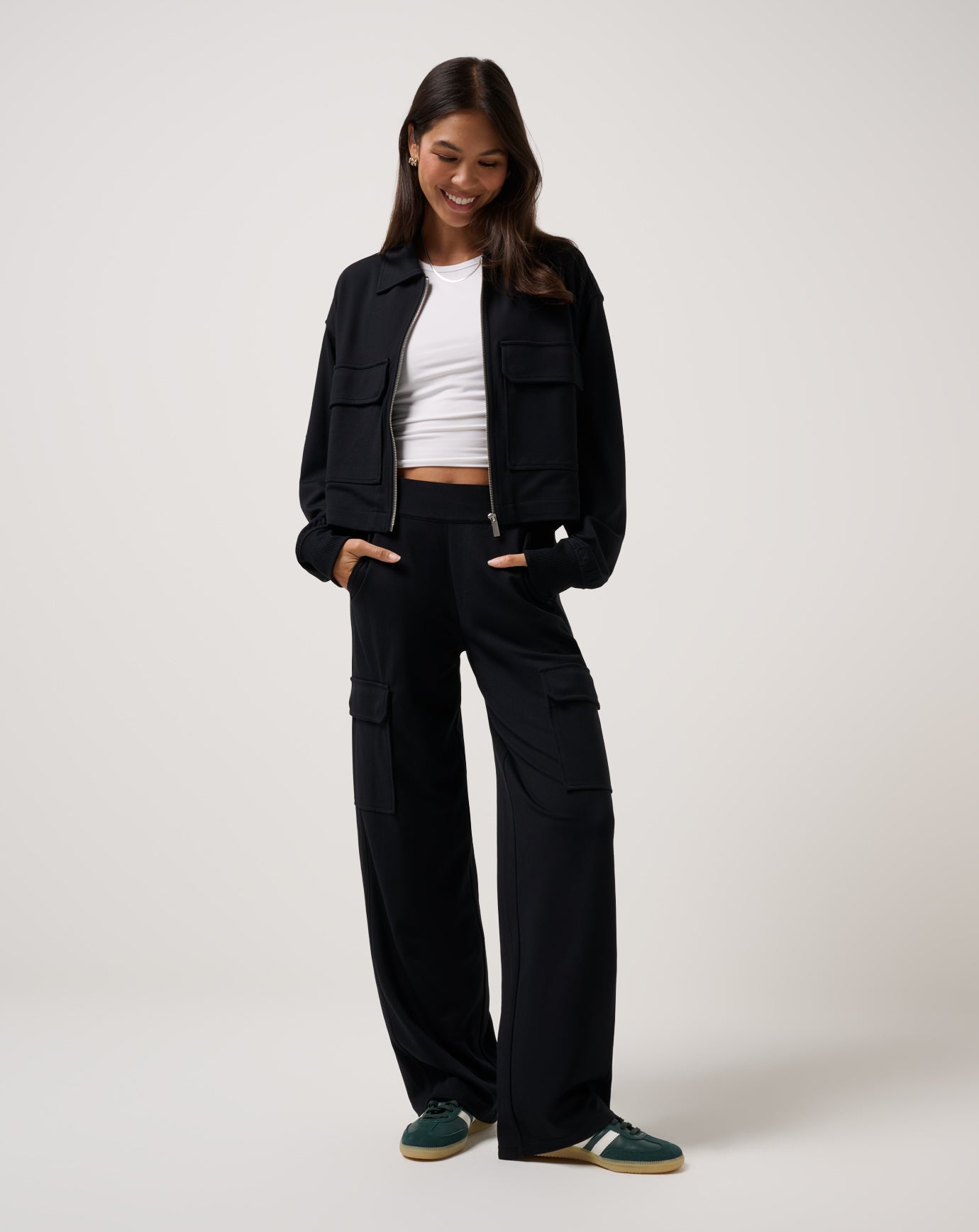 Friday Doubleknit Utility Wide Leg Pant