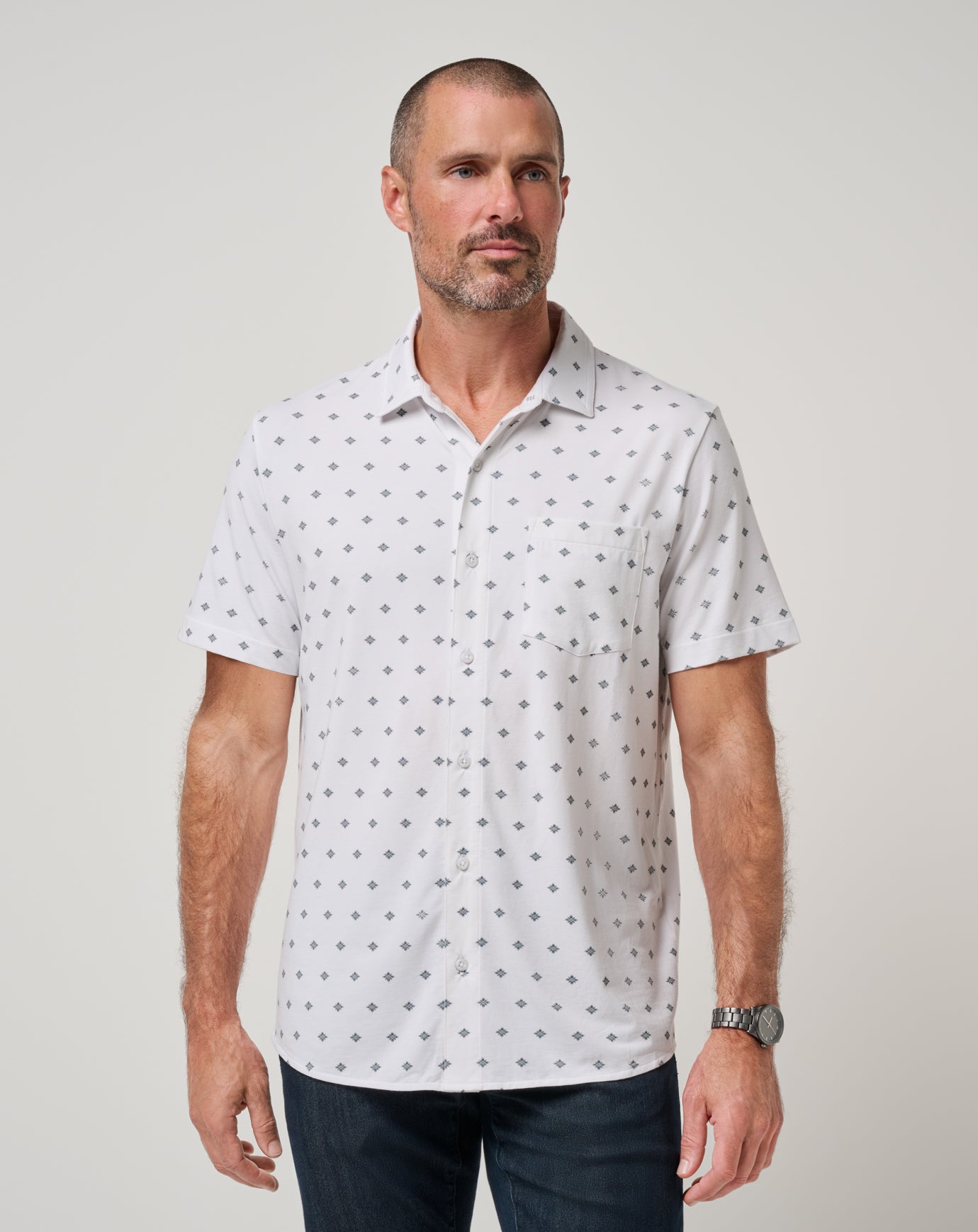 Comfortknit Swing Button-Up