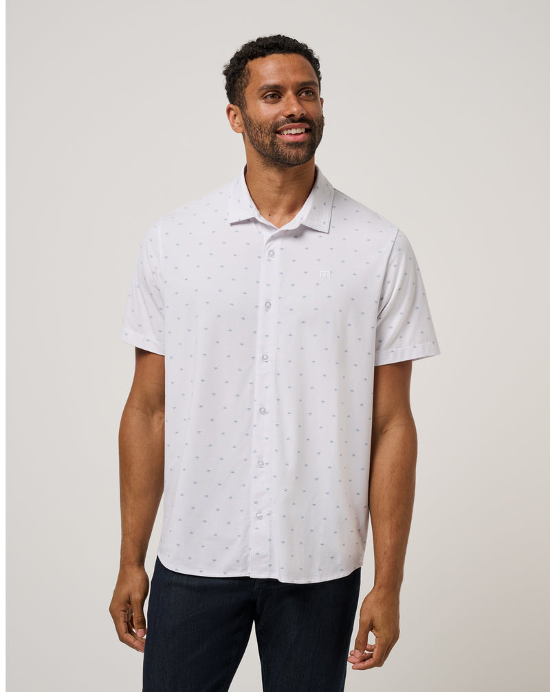 Comfortknit Geo Button-Up