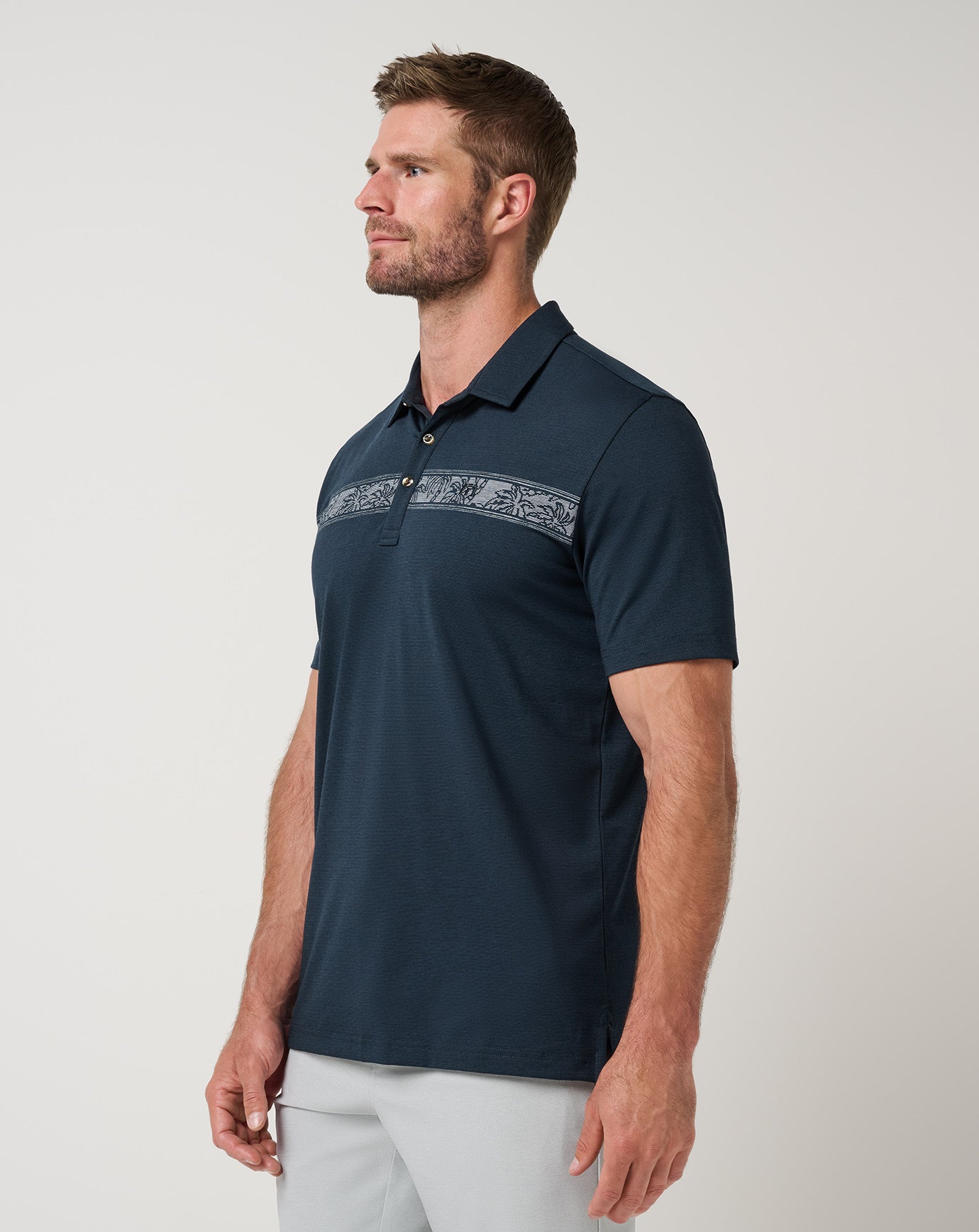 Heater Series Jersey Chest Stripe Polo