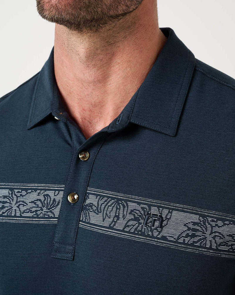 Heater Series Jersey Chest Stripe Polo