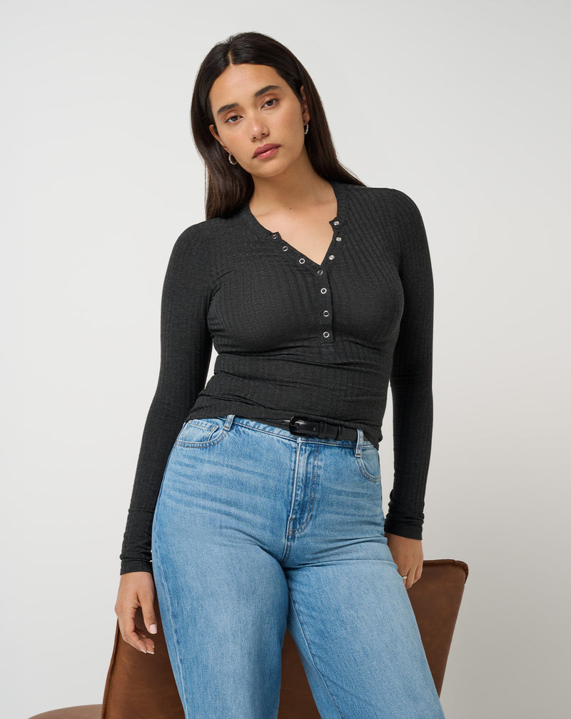 Cloud Modal Rib Henley