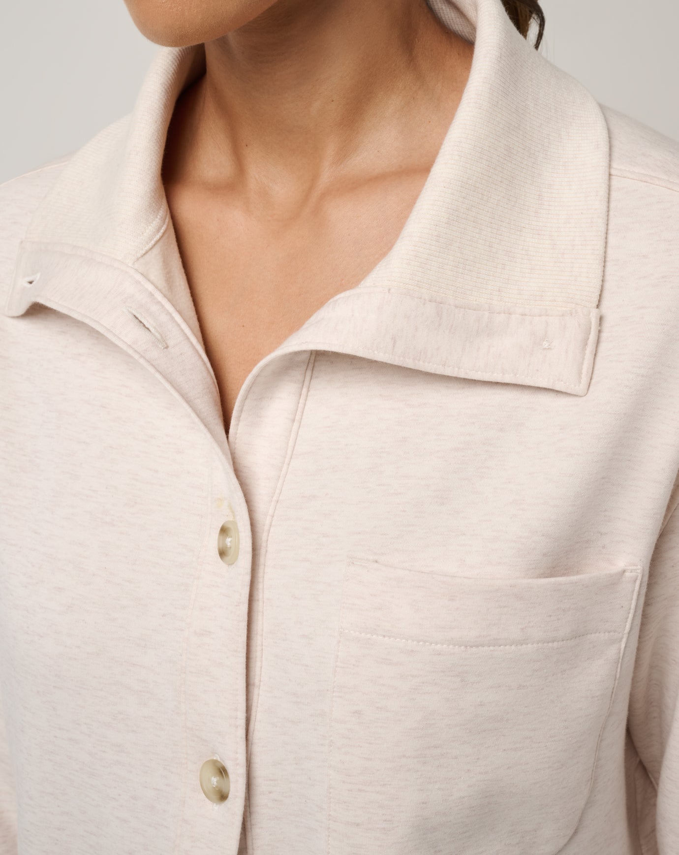 Cloud Fleece Button Down Shacket