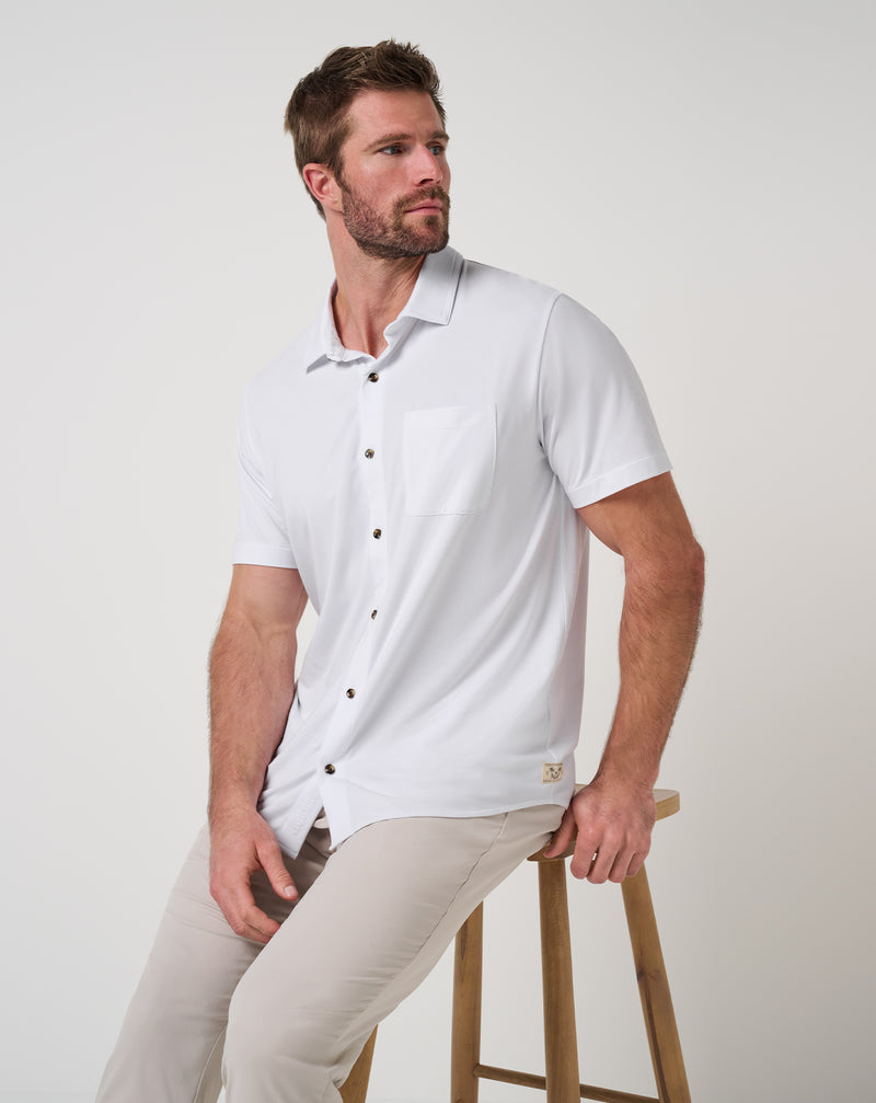 Comfortknit Beach Club Button-Up