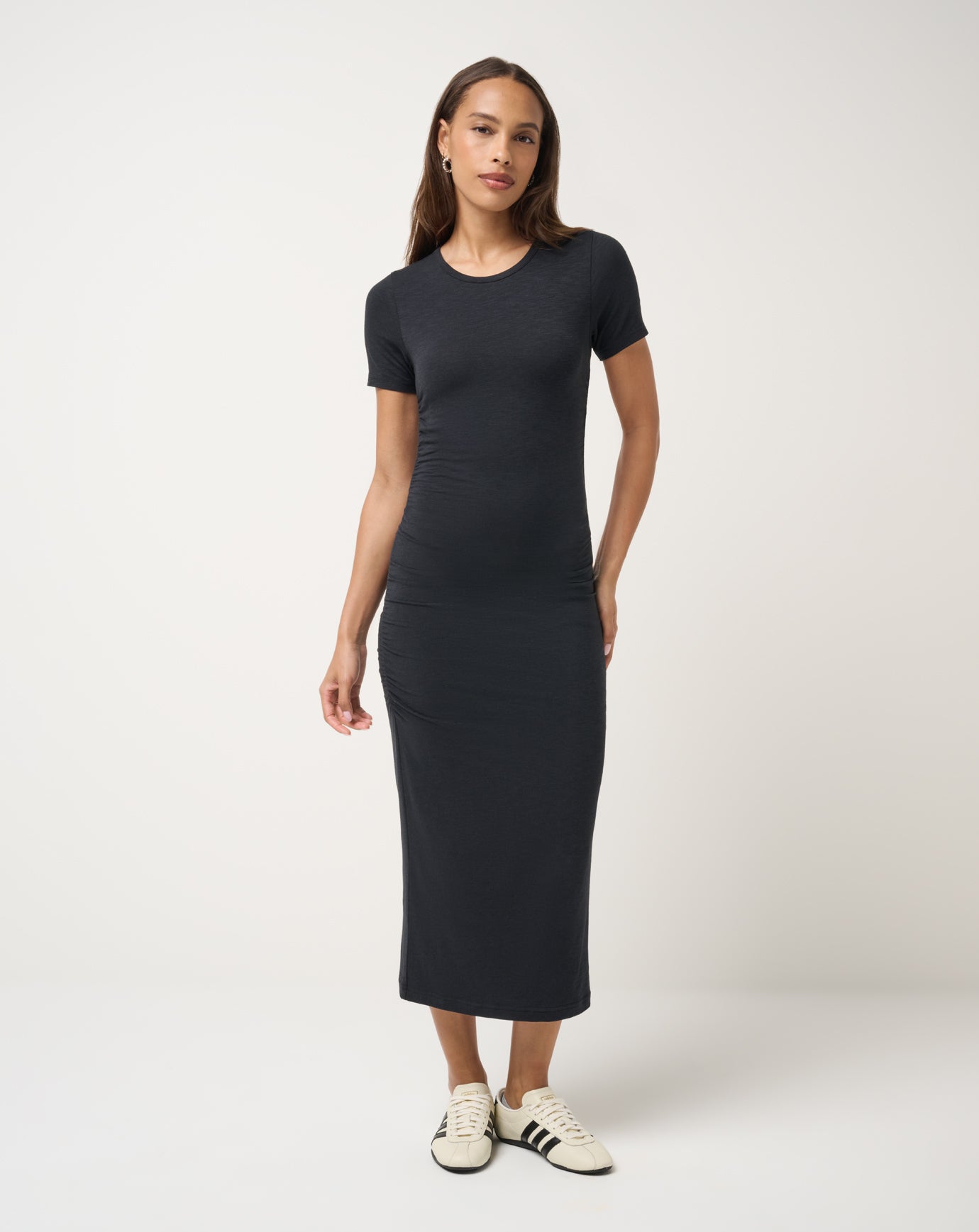 Cloud Jersey Ruched Midi Dress 2.0