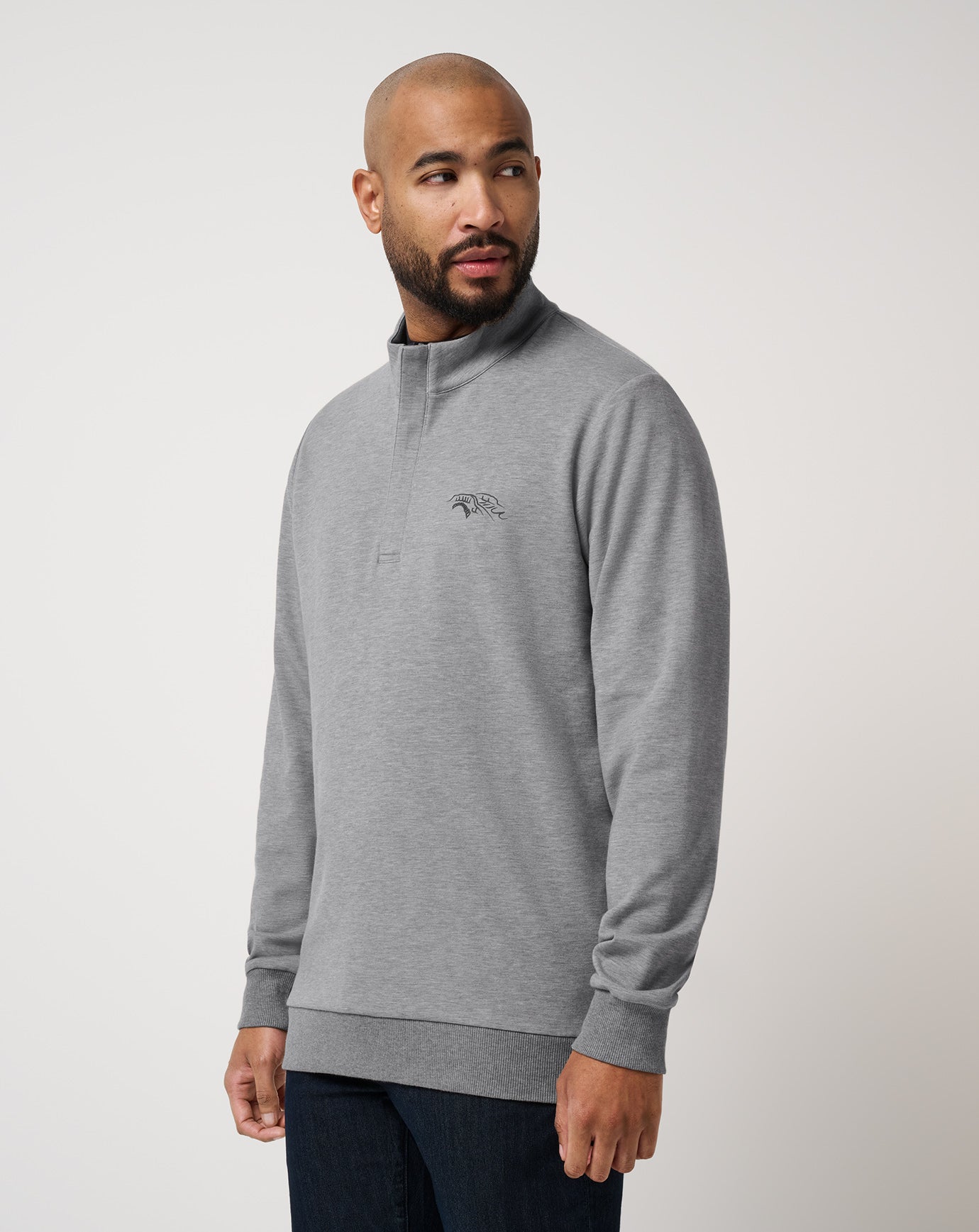 St Andrews Shadow Check 2.0 Quarter Zip ∣ TravisMathew