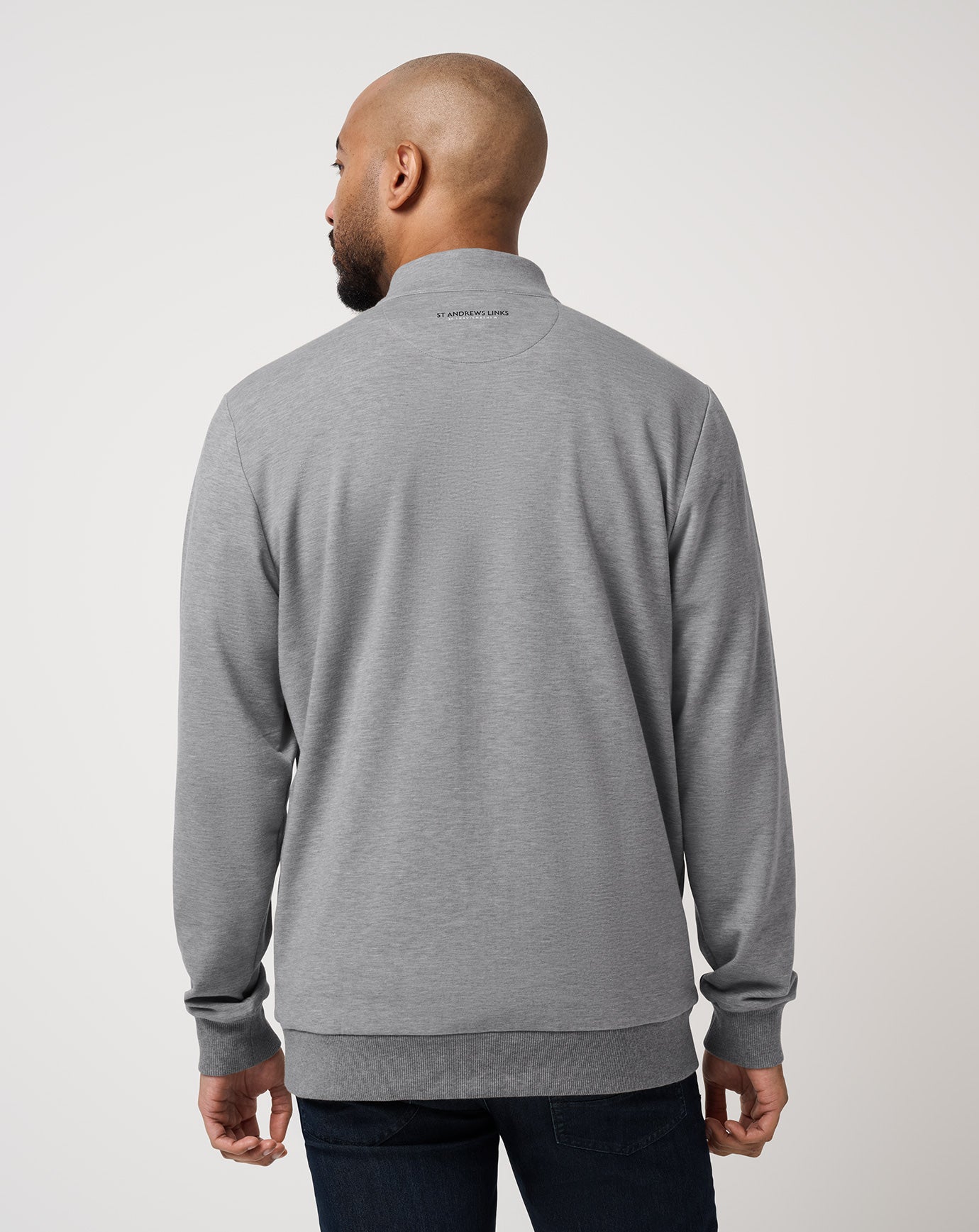 St Andrews Shadow Check 2.0 Quarter Zip ∣ TravisMathew