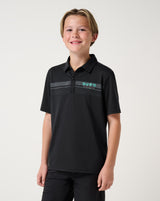 Featherweight Chest Stripe Youth Polo