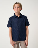 Techwoven Port Visit Youth Button-Up