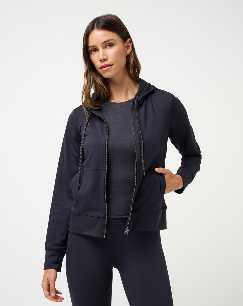 Smoothknit Zip Hood