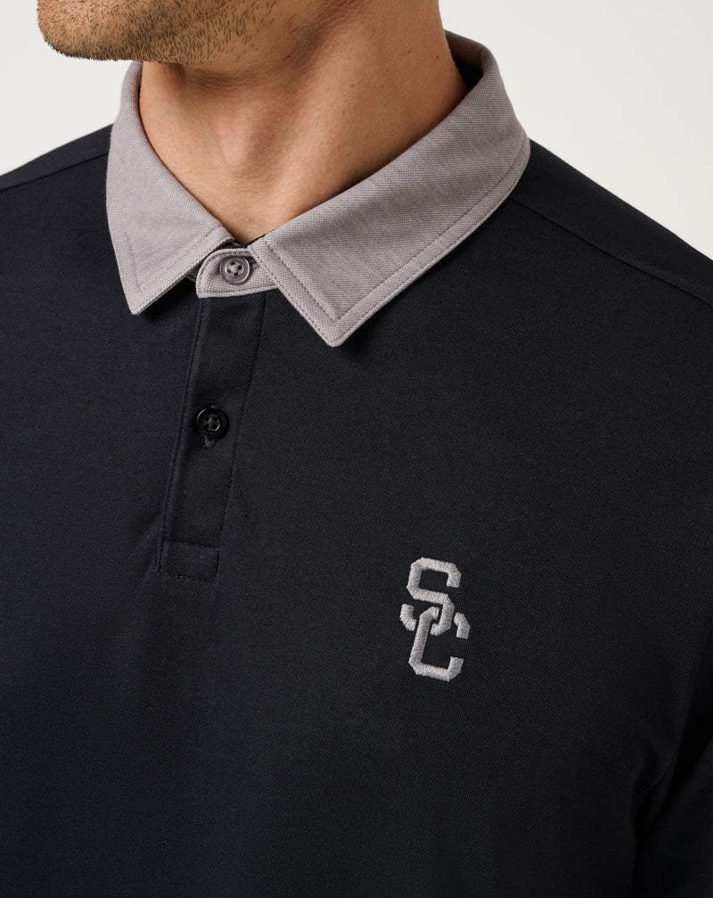 USC Varsity Vintage Long Sleeve Polo