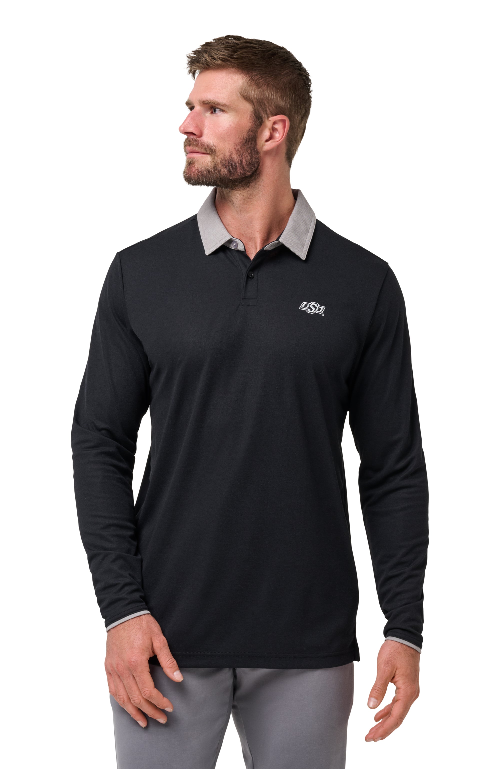 OSU Varsity Vintage Long Sleeve Polo