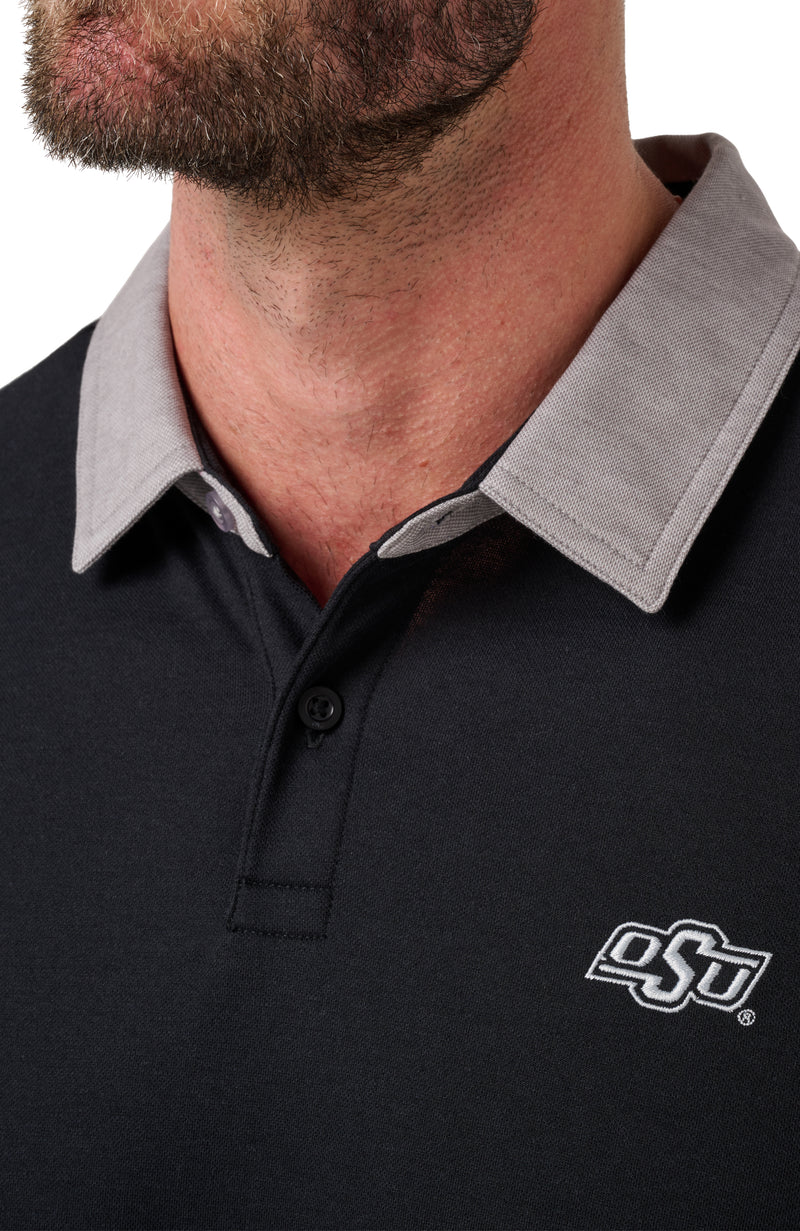 OSU Varsity Vintage Long Sleeve Polo