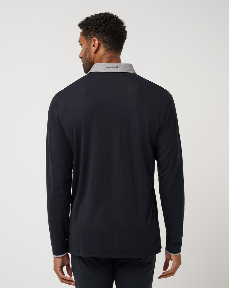 BSU Varsity Vintage Long Sleeve Polo