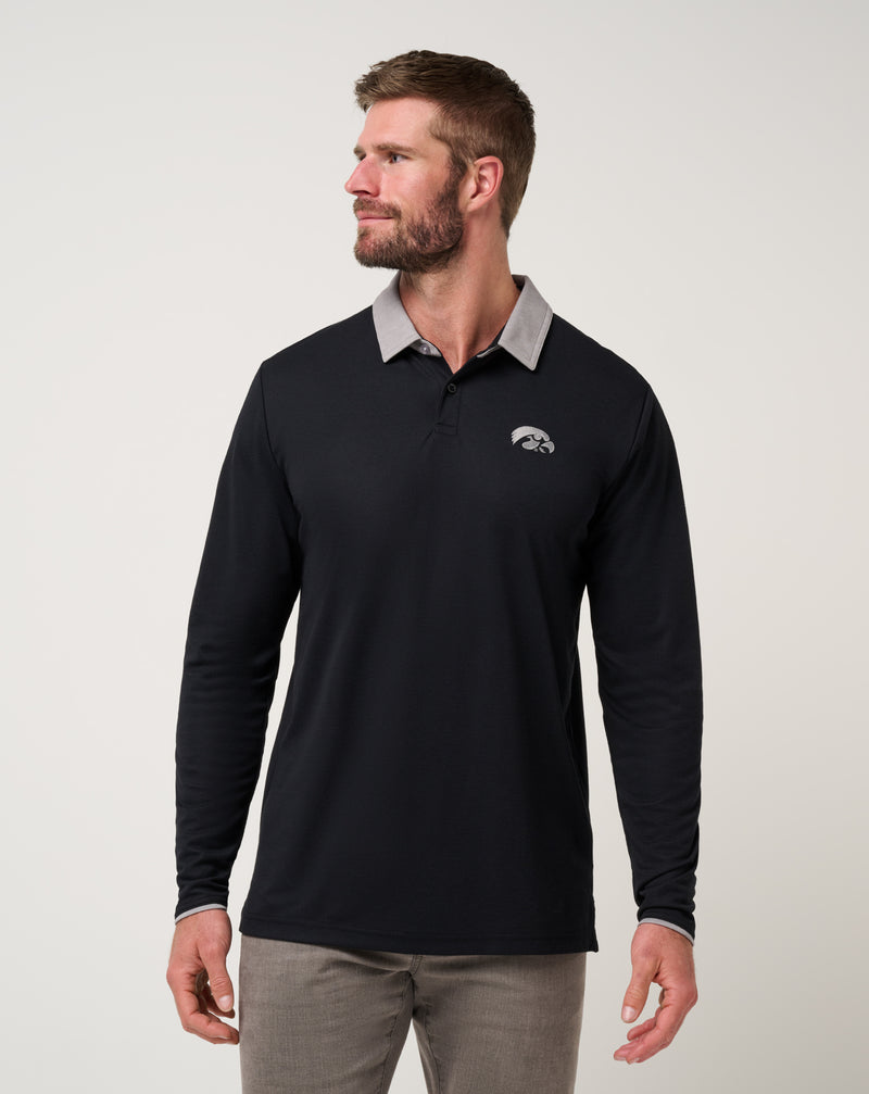 Iowa Varsity Vintage Long Sleeve Polo