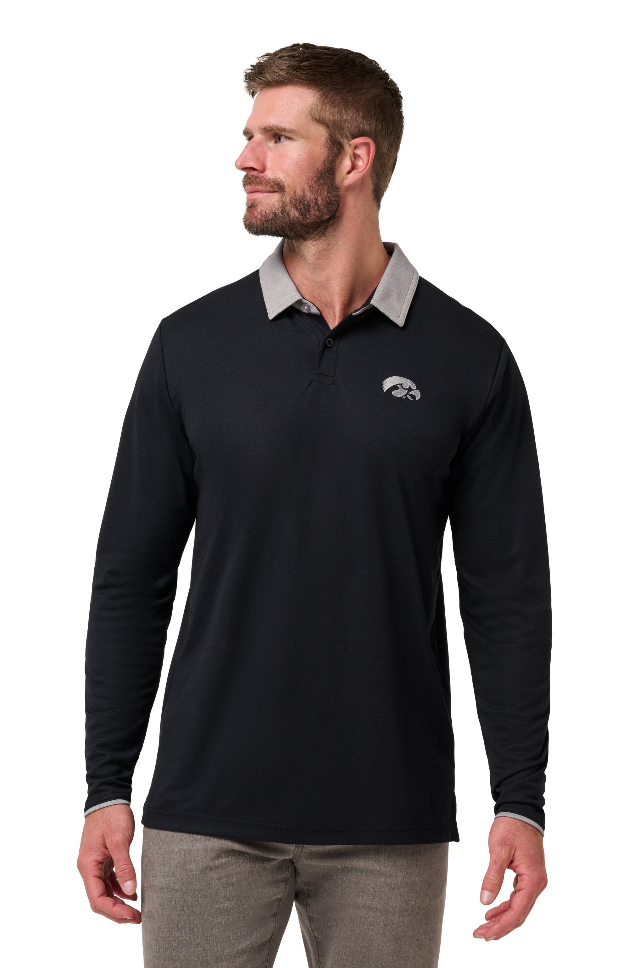 Iowa Varsity Vintage Long Sleeve Polo