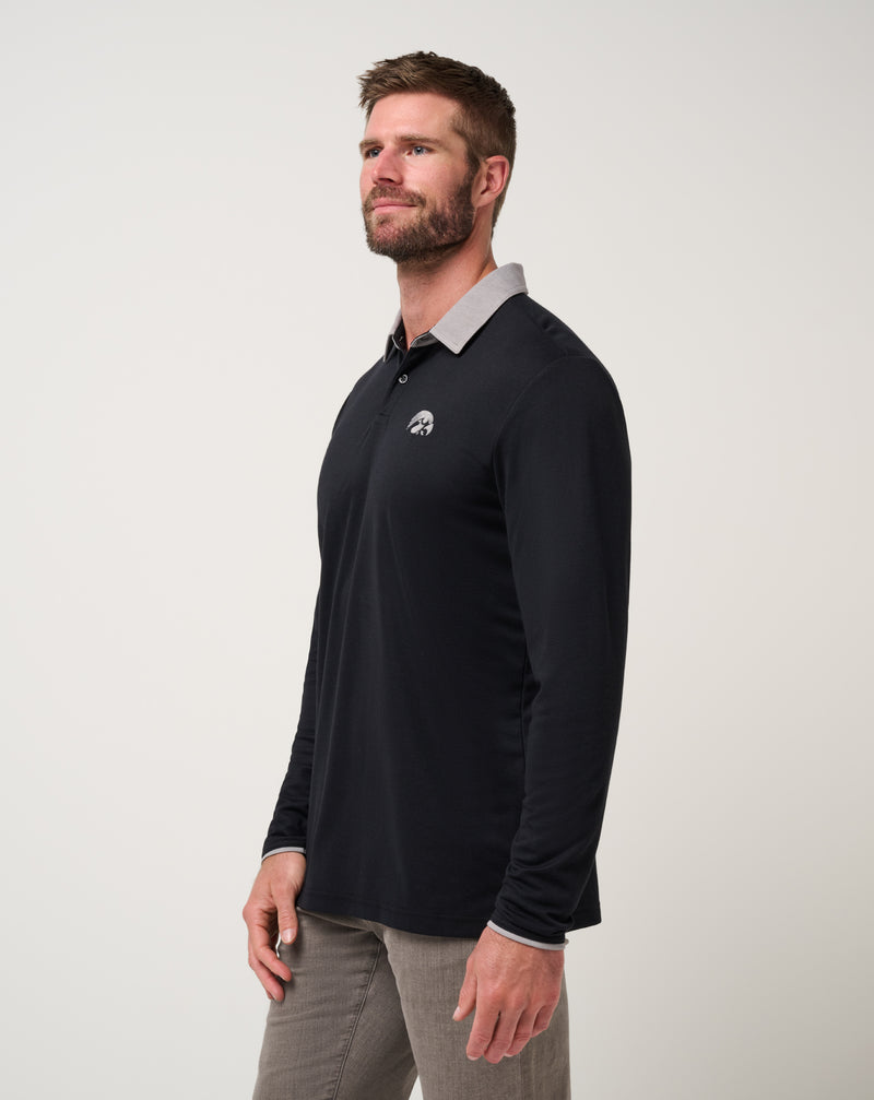 Iowa Varsity Vintage Long Sleeve Polo