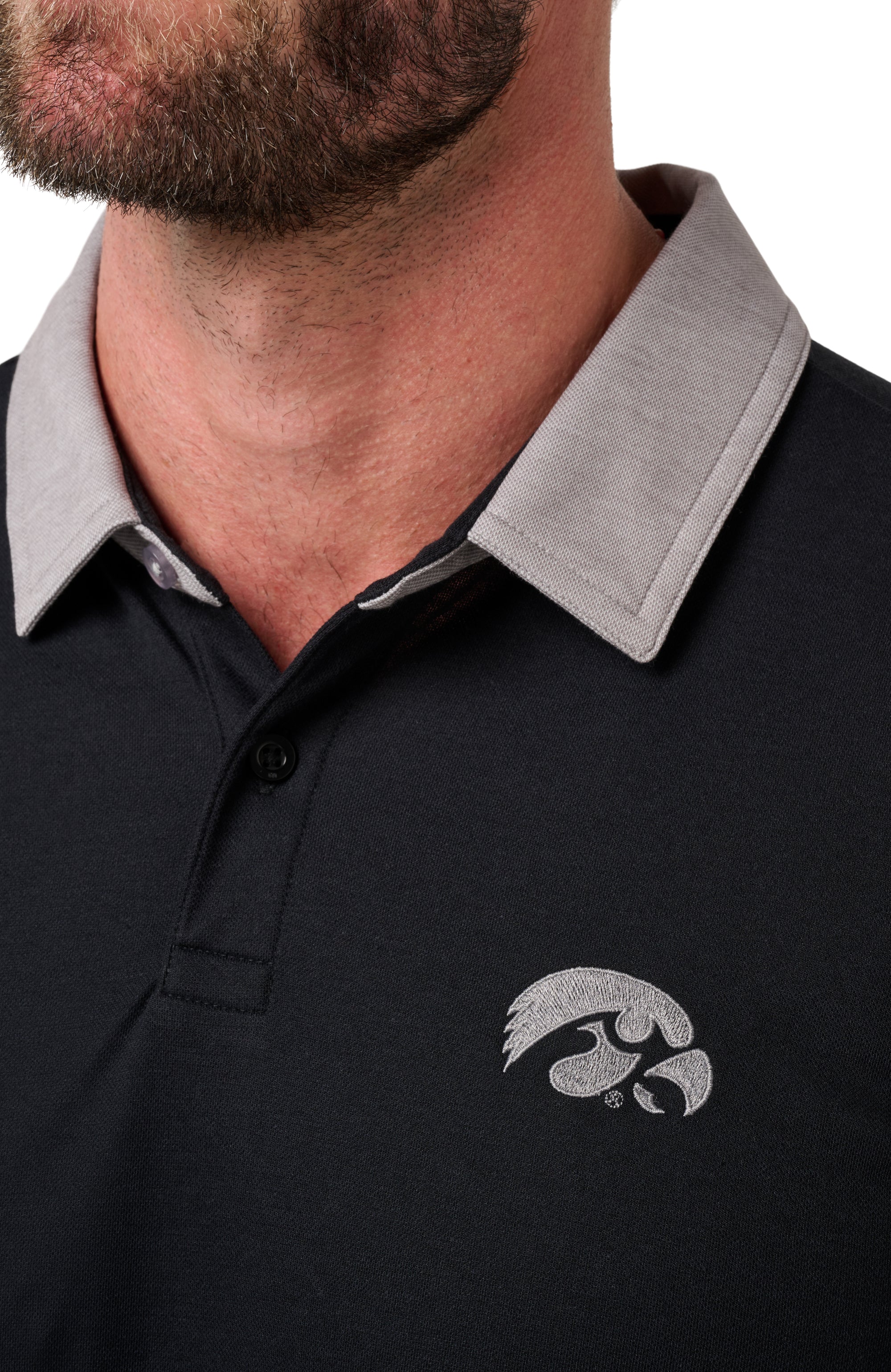 Iowa Varsity Vintage Long Sleeve Polo