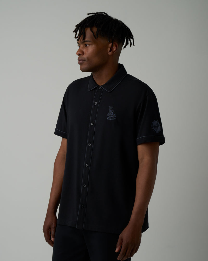 Los Angeles Dodgers On The Field Button-Up