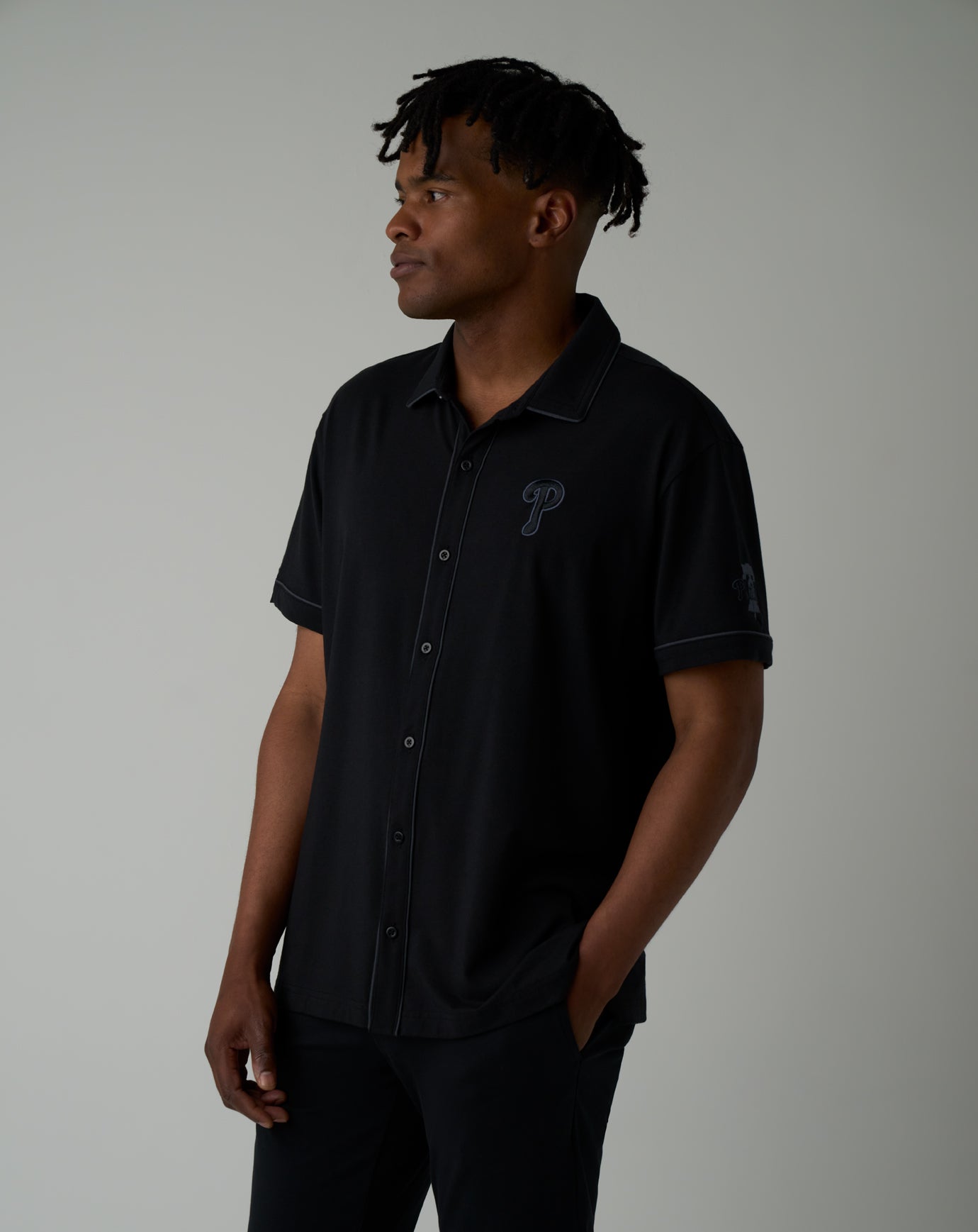 Philadelphia Phillies On The Field Button-Up