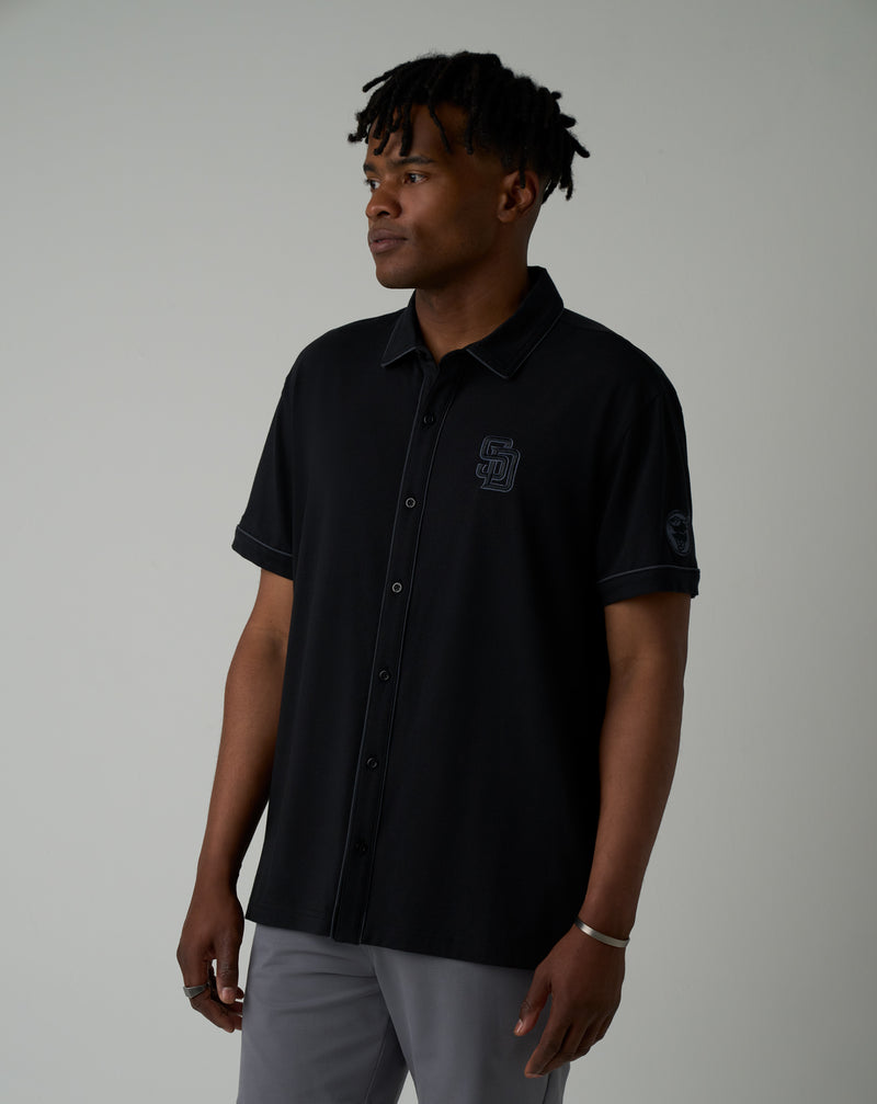 San Diego Padres On The Field Button-Up