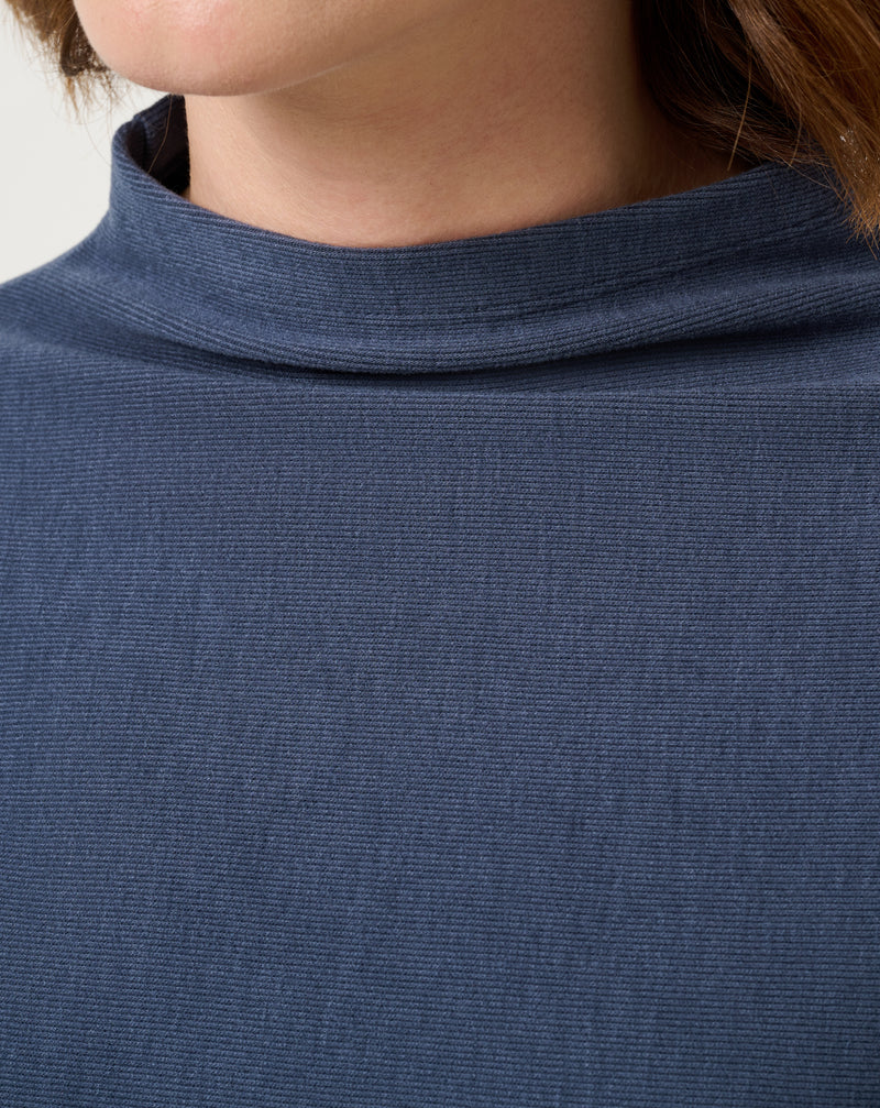 Quiet Morning Mock Neck Top