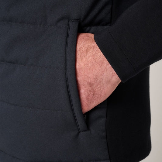 Full-Zip Design with Hidden Zipper Pockets