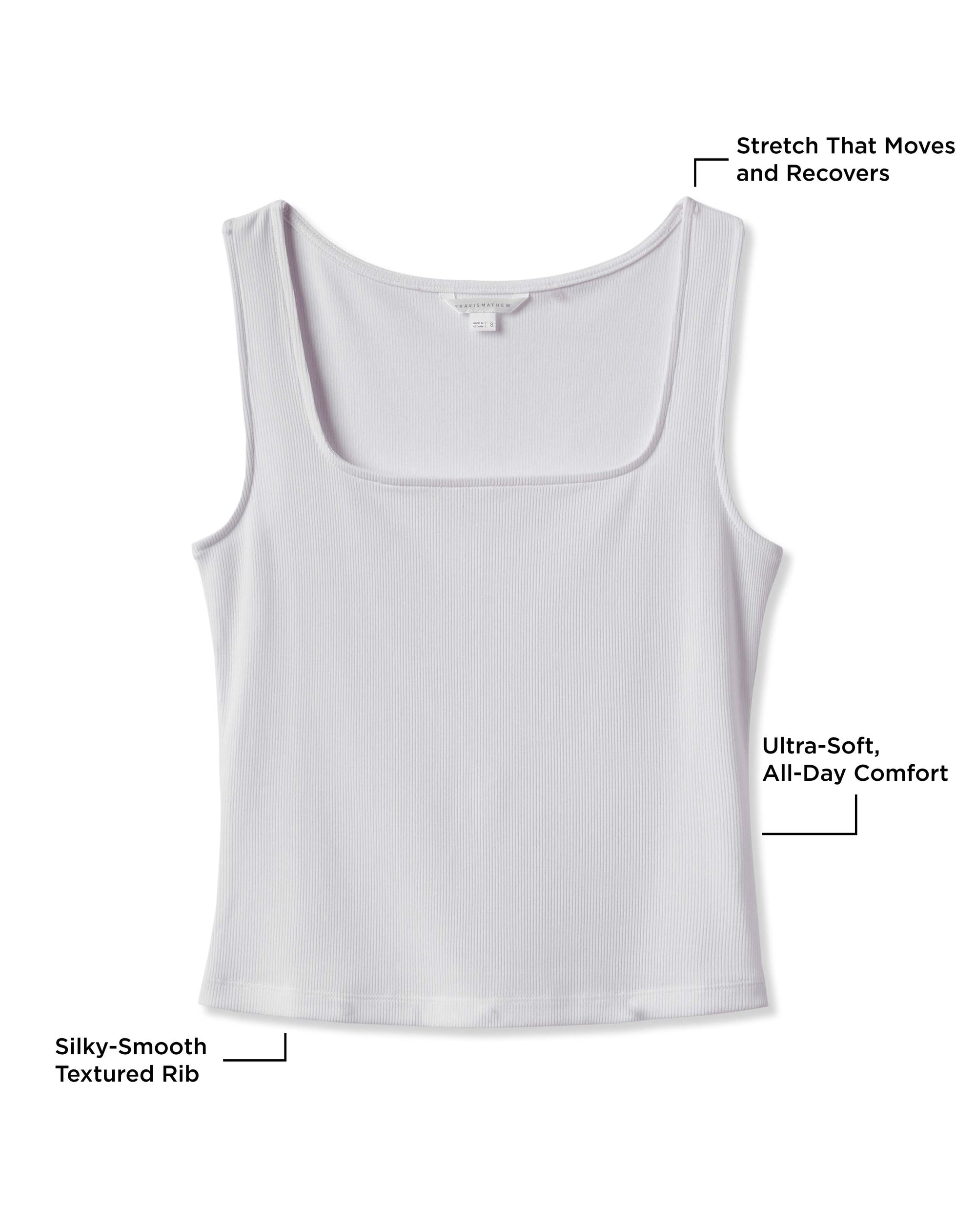 Cloud Rib Square Neck Tank