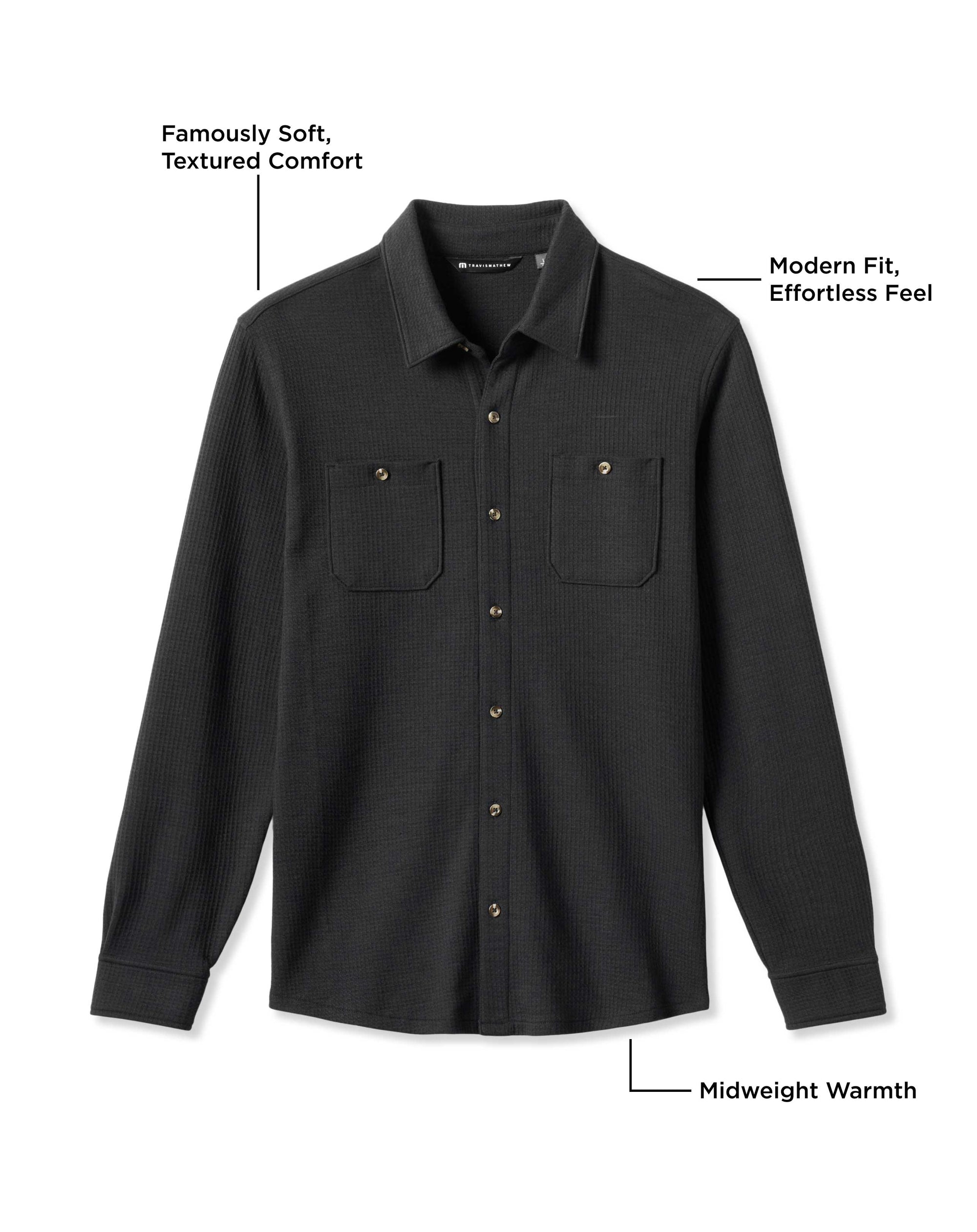 Cloud Waffle Shirt Jacket