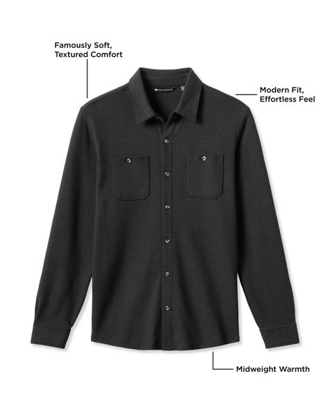 Cloud Waffle Shirt Jacket